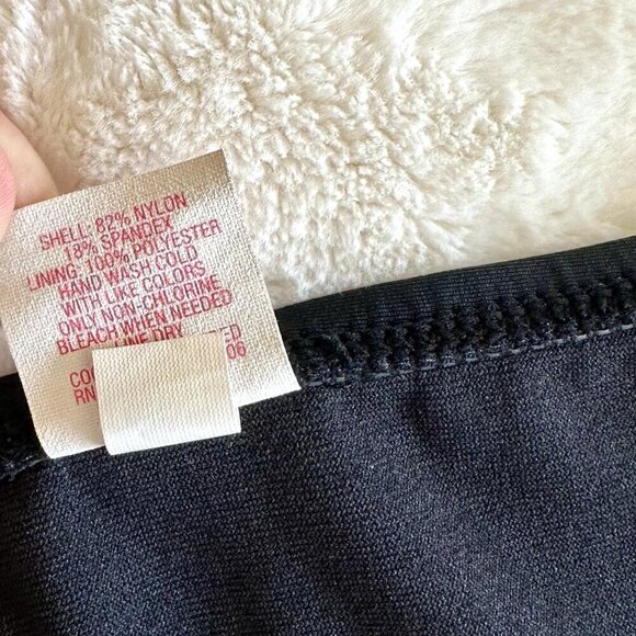 Black Xhilaration Black Bikini Bottom with Gold Hardware - Size Large - Picture 3 of 5